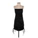 Cocktail Dress - Mini: Black Solid Dresses - Women's Size Small