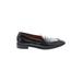 Everlane Flats: Slip On Chunky Heel Casual Black Solid Shoes - Women's Size 8 1/2 - Almond Toe