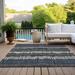 Gray 46 x 30 x 0.19 in Area Rug - Langley Street® Malek Indoor/Outdoor Area Rug w/ Non-Slip Backing Polyester | 46 H x 30 W x 0.19 D in | Wayfair