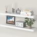 Ballucci Miami 36" W x 8" D Floating Shelves w/ Invisible Wall Mount Brackets Wood in White | 1.5 H x 36 W x 8 D in | Wayfair HAFS06W-2