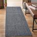 Gray 6' x 32' Area Rug - Ebern Designs Runner Rug Hallway Non Slip Rubber Back Custom Size As Carpet Doormat Throw Rug Grey Striped | Wayfair