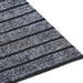 Gray Rectangle 3' x 6' Area Rug - Ebern Designs Runner Rug Hallway Non Slip Rubber Back Custom Size As Carpet Doormat Throw Rug Grey Striped | Wayfair