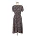 Mimi Chica Casual Dress - Midi: Black Floral Dresses - Women's Size Medium