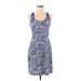 Columbia Casual Dress: Blue Print Dresses - Women's Size Small