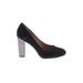 J.Crew Factory Store Heels: Black Color Block Shoes - Women's Size 9 1/2