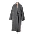 Missguided Coat: Gray Jackets & Outerwear - Women's Size 8
