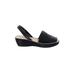 Kenneth Cole REACTION Wedges: Black Solid Shoes - Women's Size 7 1/2 - Peep Toe