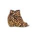 Naughty Monkey Wedges: Brown Leopard Print Shoes - Women's Size 8