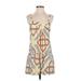 Karen Zambos Romper Square Sleeveless: Ivory Rompers - Women's Size Small