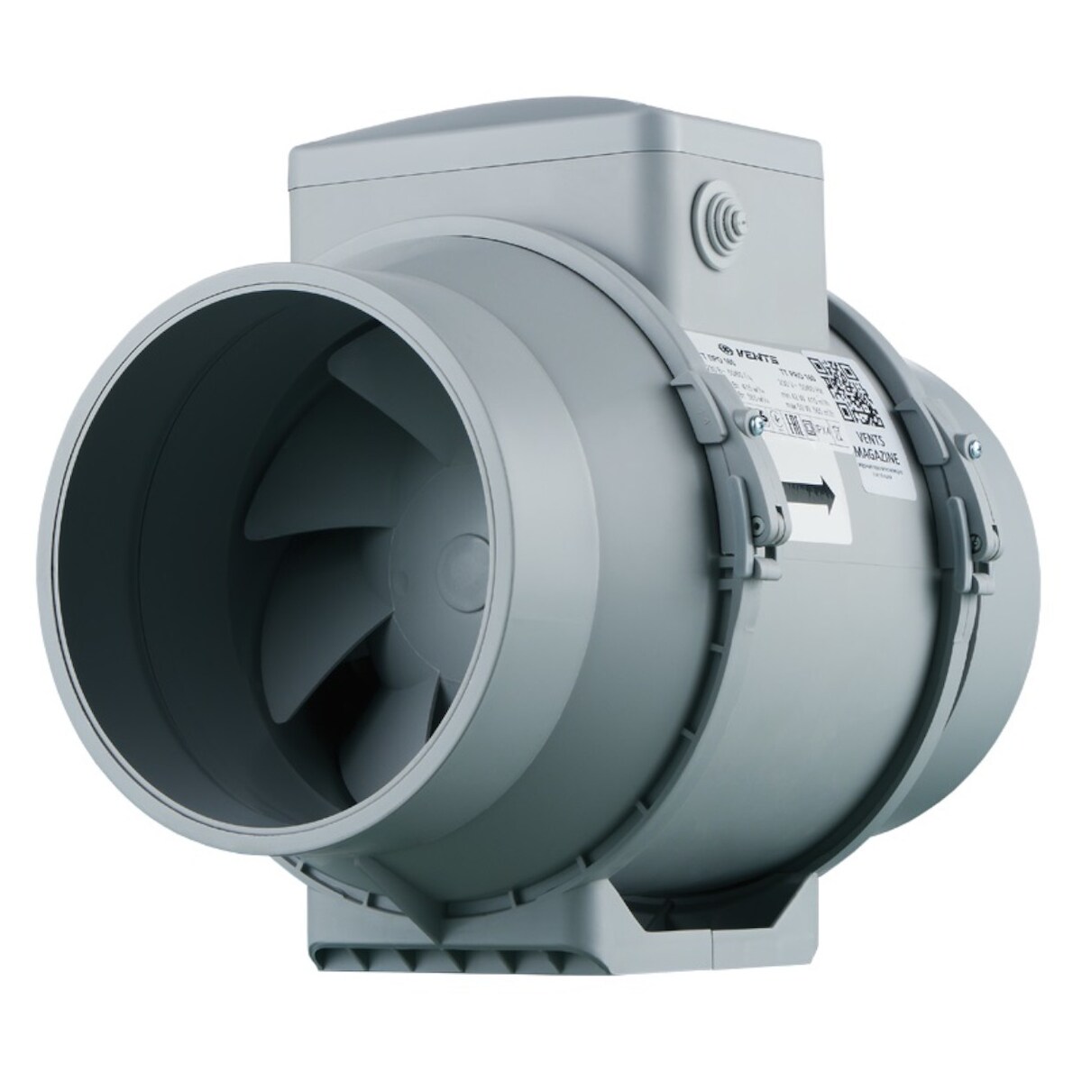 Vents Rohrventilator Lüfter TT Pro 160 V bis 565 m³/h Grau / Silber / Titan 50 Image