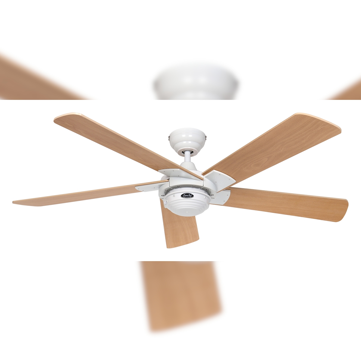 Casafan Deckenventilator Rotary Weiß / Buche ohne Steuerung 132 Image