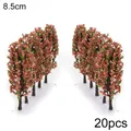 20Pcs 8 5cm Train Layout Model Trees For Perfectly Simulated Street Park Scenery Ideal For Hobbyists