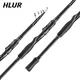HLUR Spinning Casting Fishing Rod 1.8/2.1/2.4/2.7m Rod 6 Sections Carbon Body Rod Cork and EVA