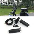 Motorcycle Scooter Electric Bike 22mm Handlebar 60V Throttle Handle Grip With Key LockFor Harley