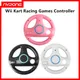 Color Game Racing Steering Wheel for Nintendo Wii Remote Controller Racing Wheel for Wii Kart Racing
