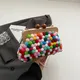 Frauen Umhängetasche Süßigkeiten Farbe Perle Handtasche personal isierte Shell Umhängetasche