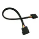Angitu Customized Length 4Pin Molex 5.08mm Extension Cable IDE 4Pin LP4 Male to Female Adapter Power