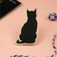 Black Cat Enamel Pin Cat Lover Gift Witchy Kitty Pins Black Kitty Badge Brooch for Jewelry