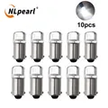 NLpearl 2/4/10x Ba9s Lampada di segnalazione Led T4W 2835 Chip per luci da tetto per auto Luci da specchio Luci targa 6000K Bianco ba9s Led