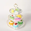 3 layer cake stand Layered cake stand tea party decoration plate tray for parties weddings