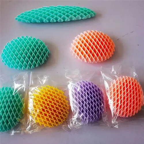 Neue Dekompression elastische Mesh Spielzeug solide bedruckte Rettich Dekompression Heils pielzeug