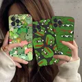 Coque de téléphone drôle Sad Frog Pepe Meme coque Funda iPhone 15 14 11 12 13 Mini Pro XS Max