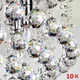 Lustre en cristal transparent boule de cristal pendentif goutte de prisme 20mm 10 pièces