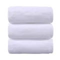 Ensemble de serviettes de bain en coton biologique blanc pour hommes et femmes adultes luxe