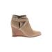 Sarto by Franco Sarto Ankle Boots: Tan Print Shoes - Women's Size 8 - Almond Toe