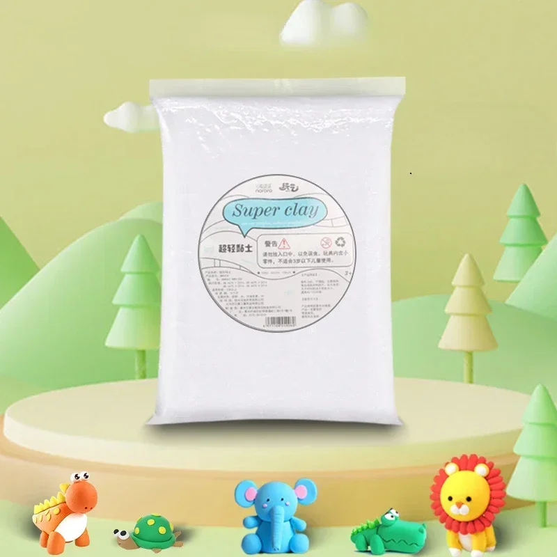 Argile colorée ultra légère pour enfants, jouet fait à la main, poterie au beurre, fournitures exécutives, pâte polymère, matériel de bricolage, 500g