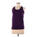 C9 By Champion Active Tank Top: Purple Solid Activewear - Women's Size Medium