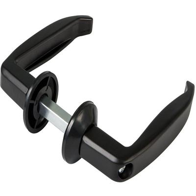 Türdrücker Drückerpaar Türklinke Schwarz Aluminium 34 - 45mm Image