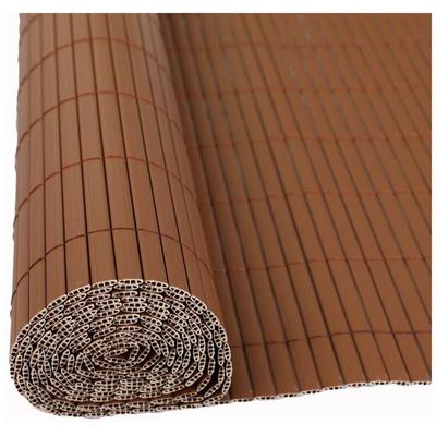 Sichtschutzmatte Sichtschutzzaun Sichtschutz Windschutz pvc Zaun Balkon Garten Braun / 0,90 x 5 m Image