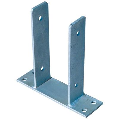 U Pfostenträger für Zaunpfosten 9x9 cm zum Aufschrauben verzinkt Pfostenanker Image