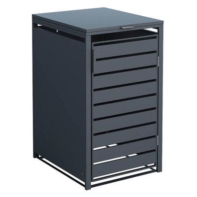 Metall Mülltonnenbox Kubus 240 l Anthrazit 68x80x116 cm - Westmann Image