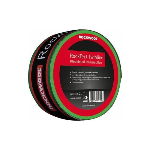 Klebeband RockTect Twinline 25 m x 6 cm Dämmstoffe - Rockwool