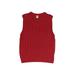 Janie and Jack Sweater Vest: Red Tops - Kids Girl's Size 7