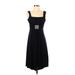 En Focus Studio Casual Dress - Midi: Black Solid Dresses - Women's Size 4