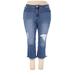 POETIC JUSTICE Jeans - High Rise: Blue Bottoms - Women's Size 18