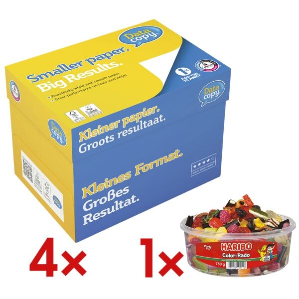 Data-Copy 4x Maxi-Box Multifunktionales Druckerpapier »Everyday Printing« inkl. Fruchtgumm weiß Image
