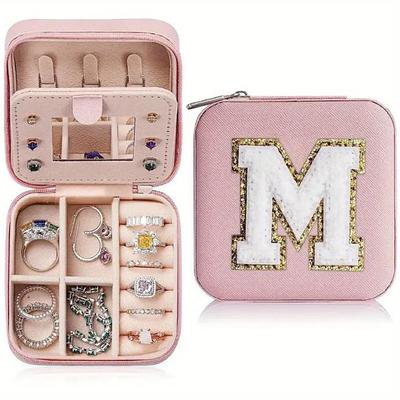 1PC Jewelry Box Portable Mini Wearable PVC(PolyVinyl Chloride) leatherette For Women's Casual Portable