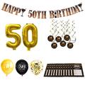 1 set Birthday Number Happy Birthday Festival / Party Banner Garland Balloon for Gift Decoration Party 32 inch Aluminum