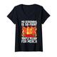 Damen Culinary Expert Chef Foodie Spicy Chili Bekleidung T-Shirt mit V-Ausschnitt