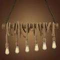 DIQIN 1 1 1 1 Lighting Natural Hemp Rope 1 1 1 1 1 Lamp Hanging Light Ceiling Fixture with 6 Lights 429654