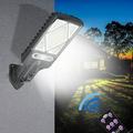 Solar Street Lights Solar Parking Lot Lights Remote Control Street Lights Solar Powered Motion Light Dusk to Dawn Solar Security Flood Light for Street Gutter Porch Garage Driveway