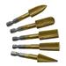 Sueyeuwdi Drill Bit Set Screws Heavy Duty File Grinding Tools Set Carbide File for Metal Wood Carving Engraving Polishing Drilling Gold 7.5*7.5*1.5cm