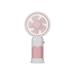 YOLOKE Mini Handheld Fan Portable USB Rechargeable Battery Powered Fan with Base 4 Modes for Home Office Bedroom and Outdoor travel(Pink)