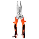 Beppter 1X Wire Stripper 10 In 1 Hand Tool Multifunction Wire Stripper Multifunction Wire Stripper Pliers Crimping Tool With Tail Cutter Multifunct Wire Stripper for Stripping Cutting