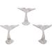 Distressed White Whale Tail Cast Iron Wall Hooks - Set of 3 | Organize with Style in Kitchens Bathrooms Entryways | Hanging Coats Purses Towels & More!