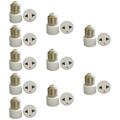 20 Pcs E27 Base Lamp Holder to US Plug Ligth Socket Bulb Converter Travel Adapter European